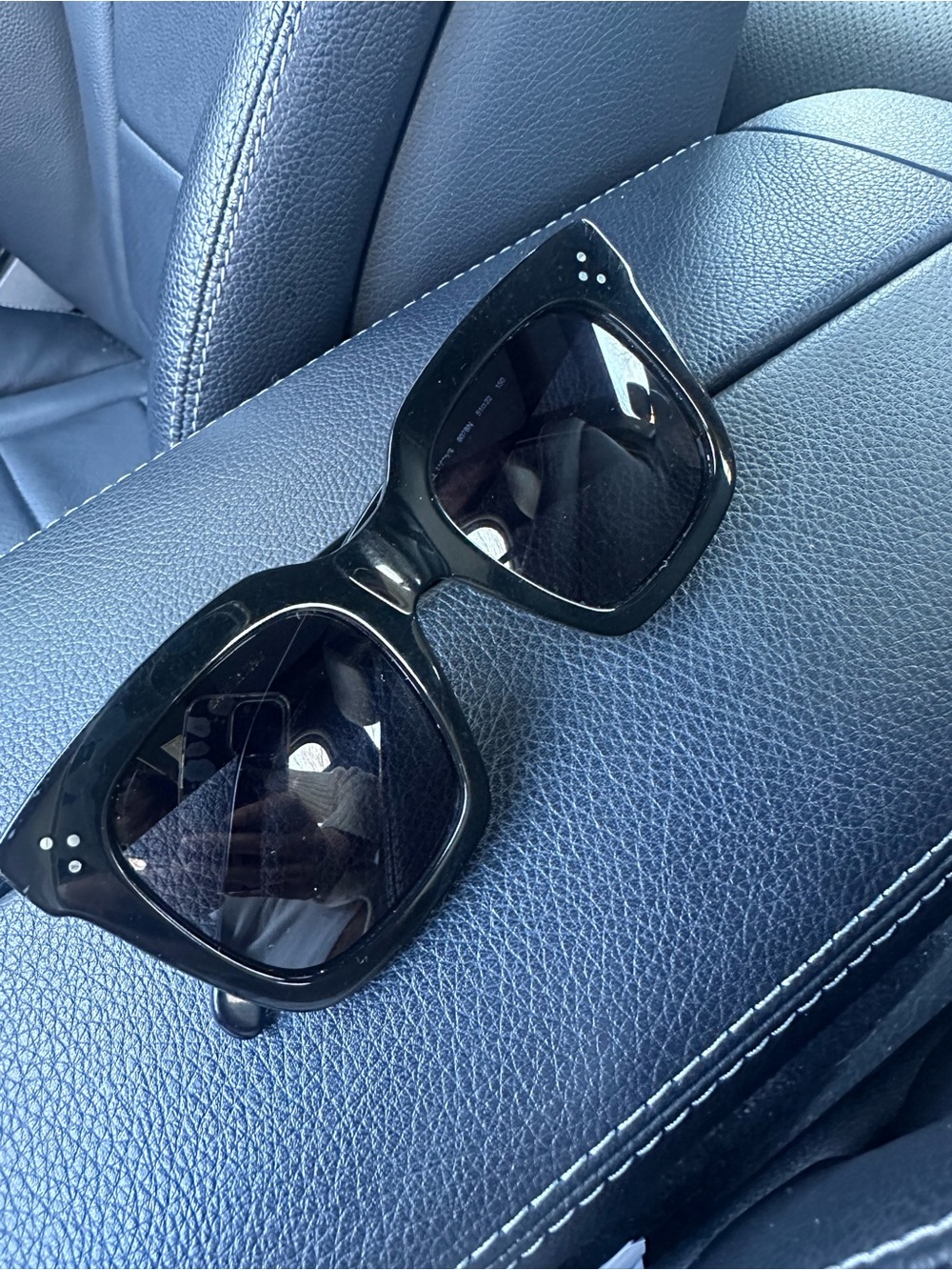 Authentic Celine Oversized Black Square Sunglasses CL41076/S 51-22-150